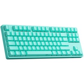 Resim Akko 5087S-SP QMK Mint V3 Cream Yellow Pro Switch RGB Hotswap Mekanik Oyuncu Klavye 