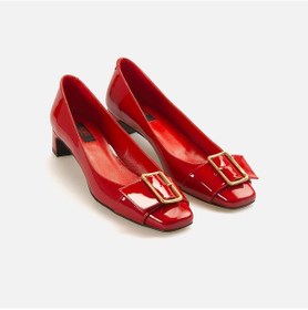 Resim Rouge Kısa Topuklu Kadın Gece & Abiye Ayakkabı 520303 Kırmızı 
