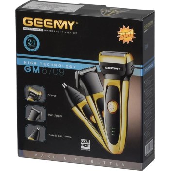 Geemy Üç Başlıklı Şarjlı Tıraş Makinası GM-6709
