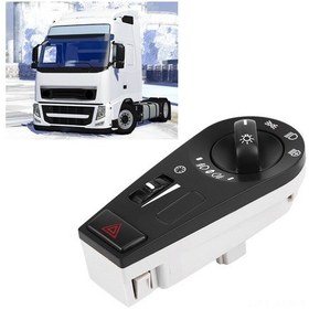 Resim Moveevo Tır Far Kontrol Anahtarı, Dayanıklı Plastik Kasa, Spesifikasyona Uyumlu, 20942844 20466302 20466306 20953569 Oe Kodlu, Kolay Kurulum - 