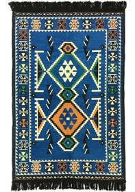 Resim Shark Anadolu Kilim Mavi Renkli 