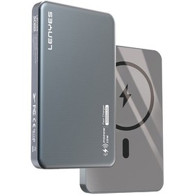 Resim Lenyes Pw019d Pd 20w Ultra İnce Magsafe Wireless Powerbank 15w 5000mah 