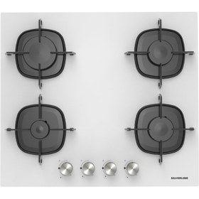 Resim Silverline CS5623W01 Beyaz Cam Ocak 60Cm 