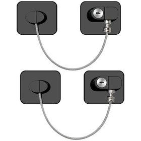 Resim Çocuk Güvenlik Pencere Kapı Kilidi 2'li Paket Delme Gerektirmez B 