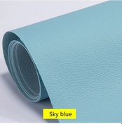 Resim 200x137cmdıy Kendinden Yapışkanlı Deri Tamir Yama Delik Yama Etiket Kanepe Masa Sky Blue 50x70cm 