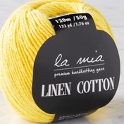 Resim La Mia Linen Cotton Sarı El Örgü İpi - L160 - 33863 