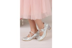 Resim Kiko 750 Vakko Günlük Kız Çocuk 4 cm Topuk Babet Ayakkabı 