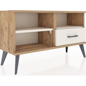 Resim Arges Şifonyer 2 Raflı Tek Çekmeceli 88x30x48 Çam-aytaşı Aytaşı 