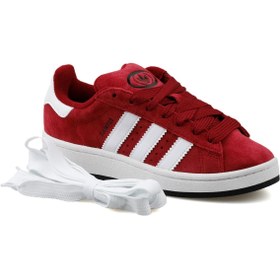 Resim adidas Campus 00S Unisex Günlük Ayakkabı JS3071 Kırmızı 