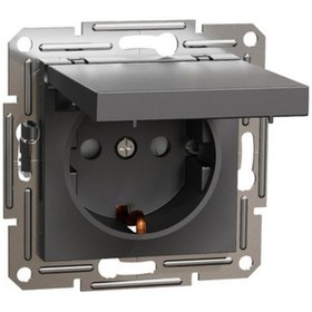 Resim Schneider Electric Eph3100171 Asfora Kapaklı Topraklı Priz Çerçevesiz 