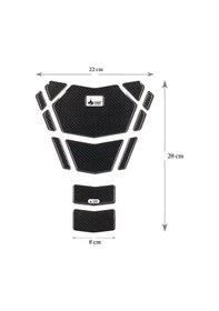 Resim Grippatch Aprilia İle Uyumlu Kaydırmaz 6d Karbon Tank Pad Gc11 KARBON 