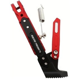Resim Xuweiwei Motorcycle Adjustable Foot Pegs Red Elektrikli Off Road Motorcycles İçin Yan Sehpa 