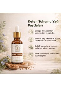 Resim Keten Tohumu Yağı 50 Ml %100 Doğal Omega 3 Kaynağı 