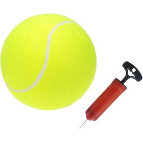 Resim Maiyame 9.5 İnç Tenis Topu Ve Hava Pompa Seti - Spor Zamanı İçin Felt Ve Kauçuk Materyal 