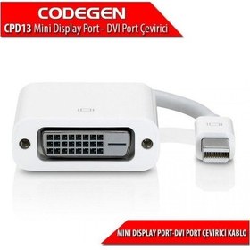Resim CODEGEN CPD13 mDP-DVI (24+5) Görüntü Adaptörü 
