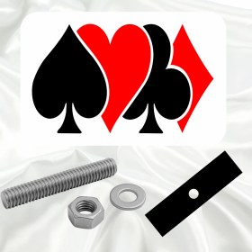 Resim Keyf'ince Shopping İskambil Kağıdı Sembolleri Tarza Özel Pleksi Panjur Arması - 1 I Universal Vidalı Oto Panjur Süsü I Araba Panjur Süsü 