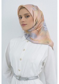 Resim Armine Saf İpek Sura Eşarp-2026 İlkbahar-yaz- 950500d Somon-gri 