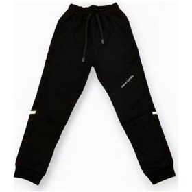 Resim Erkek Çocuk Rahat Kesim İki İplik Eşofman Altı-14689 Siyah 