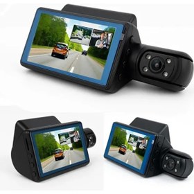 Resim pukotech A68 Full Hd 1080P Araç Kamerası – Çift Lensli, Gece Görüşlü, G-Sensörlü, 360° Dönebilen Dashcam 