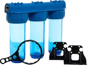 Resim Bina Girişi 3 Aşama Su Arıtma Seti Kireç Klor Küf Pas Tortu Tutuc 