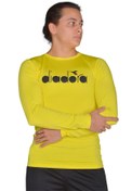 Resim Diadora Soloben – Erkek Sarı Uzun Kollu Spor T-shirt – TSRT-ZN 