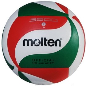 Resim Molten V4M3500 No 4 Yapıştırma Mini Voleybol Topu Kırmızı Yeşil Kırmızı - Yeşil 
