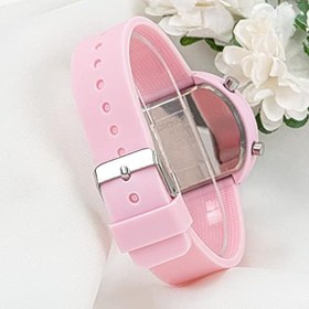 Resim Pudra Pembe Led Büyük Kız Çocuk Kol Saati ST-304040 
