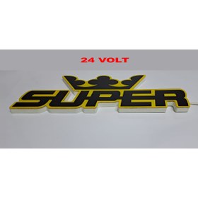 Resim pozantiaksesuardunyasi TIR VE KAMYON LED IŞIKLI SUPER YAZISI PLEKSİ DEKOTA DEKORATİF LED YAZILAR 
