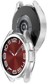 Resim Sneezy Samsung Galaxy Watch 6 47MM İle Uyumlu PC Kasa Koruyucu Şeffaf 
