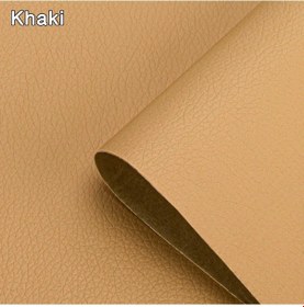 Resim Kendinden Deri İçin Onarım Yama Bant Ev Dıy Fix Kanepe Moto Araba Koltuğu Khaki 100cm X 138cm 