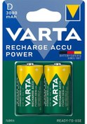 Resim Varta 1.2 Volt - 3000 Mah Nı-mh Büyük D Boy Şarjlı Pil 2lı Paket 