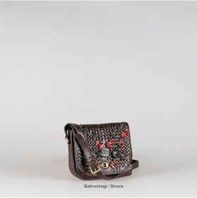 Resim Gön Handmade Deri Örgü Postacı Çanta (Kasis) 