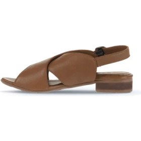 Resim Bueno Shoes Kahverengi Deri Kadın Topuklu Sandalet 01WA6400 01WA6400 