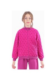 Resim Toontoy Kız Çocuk Nakışlı Hırka Mürdüm 