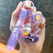 Resim Silver1 Yeni Sevimli Çizgi Film Işıklı Işık Kulomi Büyük Kulak Köpek Hediye Kutusu Anahtarlık Araba Okul Çantası Dıy Kolye Hediye (Yurt Dışından) 