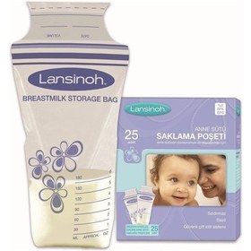 Resim Lansinoh Anne Sütü Saklama Poşeti 25 Adet 