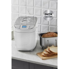 Resim Bake Xl Yoğurma, Reçel, Yoğurt, Ekmek Yapma Makinesi Beyaz, 1500 G, 45 Farklı Tarifli Kitapçık 