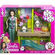 Resim HKT77 Barbie Panda Bakımı Oyun Seti 