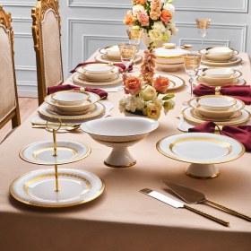 Resim Karaca Royal Bone Victoria Ayaklı Gondol Gold 25,5 cm 