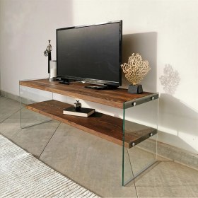 Resim Neostill - Ahşap Tv Sehpası Woodn Glass TV103 