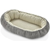 Resim Babynest Peluş Yatak Antrasit 