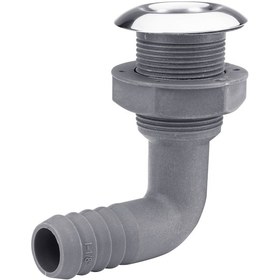 Resim Krom Flanşlı Sintine Çıkışı. Dirsekli Model Su Çıkış. 5/8" 