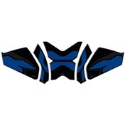 Resim GP Kompozit CF Moto 250 CL-X 2022 Uyumlu Tank Pad Seti Mavi 