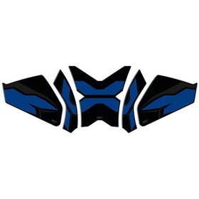 Resim GP Kompozit CF Moto 250 CL-X 2022 Uyumlu Tank Pad Seti Mavi 