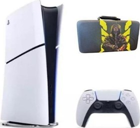 Resim Playstation 5 Slim 1 TB Digital Edition Oyun Konsolu (İthalatçı Garantili) + Sony Playstation 5 Taşıma Çantası Siyah Desenli 