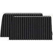 Resim Chuangyinshop Rear Window 2-piece Set 2 Parça Araç Perde Seti Kamp İçin Ayarlanabilir Pencerelik 