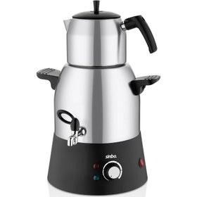 Resim Sinbo Semaver Çay Makinesi inox Kettle Su Isıtıcı Ketıl Kablosuz Su Isıtıcı Elektrikli Çelik Kettle Stm 5817 