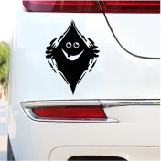 Resim Saklanmış Adam Temalı Sticker (Oto-Motor-Laptop-Duvar-Dekor) 10 x 7 cm 