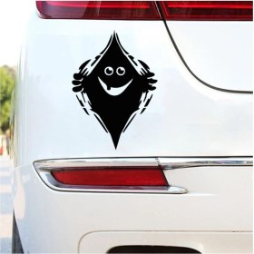 Resim Saklanmış Adam Temalı Sticker (Oto-Motor-Laptop-Duvar-Dekor) 10 x 7 cm 