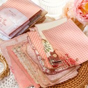 Resim 30 Sayfa/paket Vintage Boyalı Çiçekli Kağıt Hafif Rüzgar Serisi Scrapbook Günlük Kağıdı El Yapımı Kolaj Yaratıcı Malzeme 